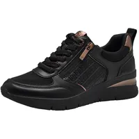 TAMARIS Sneaker Damen Low Top Frauen Schuhe Vegan M2372142 Schwarz, Schuhgröße:41 EU