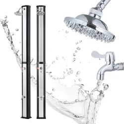 Strattore Solar Dusche Sunny in Silber/Schwarz