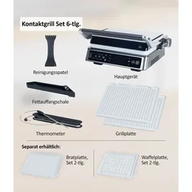 Genius Chef Kontaktgrill 2000 grau