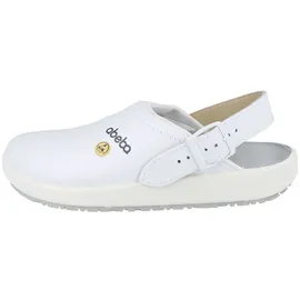 Abeba ESD-Berufsschuhe rubber Clog weiß Gr. 42