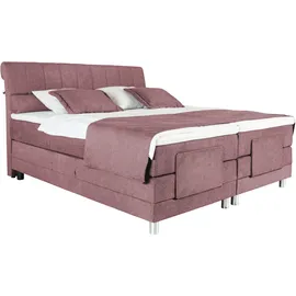 Alina Boxspringbett »Elsa mit Motor« inklusive Matratze und Topper, in verschiedenen Größen und Härtegraden rosa