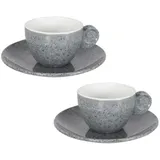 gimex Solid Line Espressotasse 4-tlg. granite