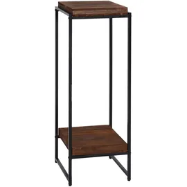 MCW Blumentisch MCW-K71, Blumenregal Beistelltisch Pflanzregal, MVG-zertifiziert MDF Metall dunkelbraun, 101cm