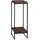 MCW Blumentisch MCW-K71, Blumenregal Beistelltisch Pflanzregal, MVG-zertifiziert MDF Metall dunkelbraun, 101cm