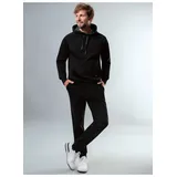 TRIGEMA Jogginganzug TRIGEMA Jogginganzug aus Biobaumwolle (1-tlg) schwarz XL (54/56)