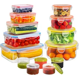 yashe Frischhaltedosen Set transparent 38-teilig