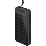 goobay Wentronic Outdoor Schnelllade-Powerbank mit Solar 20000mAh Schwarz