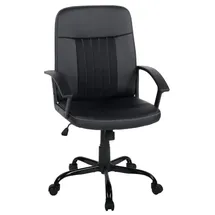 Die Möbelfundgrube Drehstuhl Kunstleder Schwarz