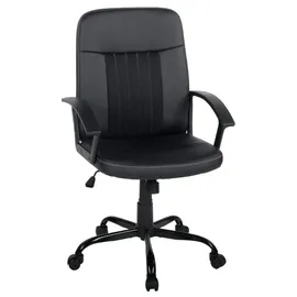 Die Möbelfundgrube Drehstuhl Kunstleder Schwarz