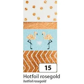 Folia Washi-Tape 4er Set Deko-Klebeband 15 mm x 5 m