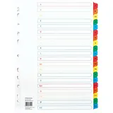 SOENNECKEN Register 1587 DIN A4 A-Z volle Höhe Karton farbig