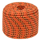 vidaXL Bootsseil Orange 14 mm 50 m Polypropylen