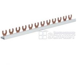 Hager KDN 163 A, Phasenschiene 1polig, 12 Platzeinheiten, 10mm2