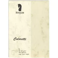RÖSSLER Coloretti Karten, 220 g/m2, A6 hd, 5 Stück