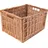 Creative Home Weidenkorb Aufbewahrungskorb handgeflochten 40 x 30 x 24 cm beige