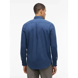 Tommy Hilfiger Businesshemd FLEX POPLIN SOLID unifarben, klassisch, regular fit, Baumwolle, Button-down-Kragen blau S