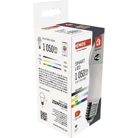 EMOS GoSmart A60 E27 - dimmbar, mehrfarbig & Weißtöne - 1050lm - sparsam, 11W 75W Glühbirne) - 20 000 Stunden - WiFi - Google Home und Alexa kompatibel
