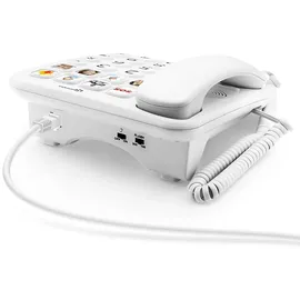 Geemarc Geemarc, Seniorentelefon Verstärkt mit Fototasten - weiss,