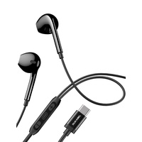 DuKabel USB C Kopfhörer USB Typ C In Ear Ohrhörer mit Mikrofon und Lautstärkeregler für Samsung Galaxy S22 S21 S20 Fe, Google Pixel 6 5 4 XL, Huawei P50 P40 P30 Pro, Xiao mi 11 10 - Schwarz