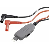 VOLTCRAFT MS-4S Messadapter Stecker-Mini-Flachsicherung - Lamellenstecker 4mm Schwarz, Rot