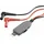 VOLTCRAFT MS-4S Messadapter Stecker-Mini-Flachsicherung - Lamellenstecker 4mm Schwarz, Rot