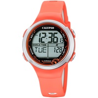 Calypso Unisex Digital Gesteppte Daunenjacke Uhr mit Kunststoff Armband