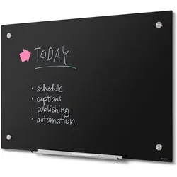 SHOWDOWN Displays Showdown Glasboard - 90x60cm - Magnetisch - Schwarz