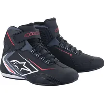 Alpinestars Sektor wasserdichte Motorrad Schuhe, schwarz-grau-weiss, Größe 45 für Männer