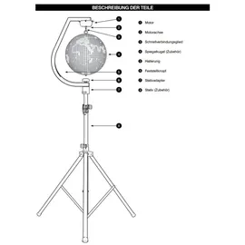 satisfire Spiegelkugel 50cm schwarz