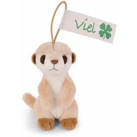 NICI - Plüschanhänger - Erdmännchen »Viel Glück« mit elastischer Schlaufe, 11 cm,
