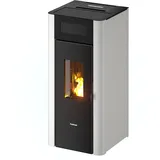 FreePoint Pelletheizkessel Amaranto Stahl Weiß 8,5 kW mit Automatik