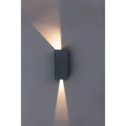 LED Wandleuchte TILO 2x3W warmweiß Lichtflanken einstellbar IP54