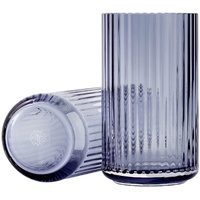 Lyngby Porcelæn Lyngby Designer Vase aus mundgeblasenen Glas in Midnight Blue, 31 cm