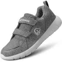 Giesswein Merino Easy Step Men – Herren Schuh aus Merino mit Klettverschluss, wechselbarem Fußbett & Rutschfester Sohle - 42 EU