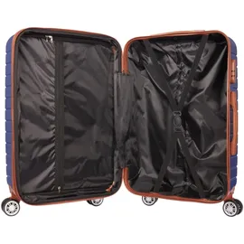 Brubaker Paris 4-Rollen 76,5 cm / 100 l blau/braun