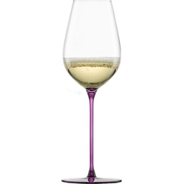Eisch Champagnerglas "INSPIRE SENSISPLUS" Trinkgefäße Gr. Ø 7,9 cm x 24,2 cm, 400 ml, 2 tlg., lila (mauve) Kristallgläser die Veredelung der Stiele erfolgt in Handarbeit, 400 ml, 2-teilig