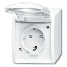 Busch-Jaeger Schuko-Steckdose 1 St. Weiß