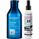 Redken Extream 300 ml + Conditioner 300 ml + One United Treatment 150 ml Geschenkset