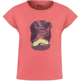 Jack Wolfskin Mädchen Graphic Girls T T-Shirt, Print Sunset Coral, 128 - 128