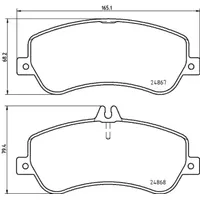Hella Bremsbelagsatz, Scheibenbremse 8DB 355 014-221