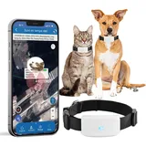 Hund GPS Tracker, GPS Tracker Ohne ABO für Hunde und Katzen(große Größe) Tracker Echtzeit-Tracking, Geofence, APP Tracking von Haustieren Wasserdichter Alarm GPS-Halsband für Hunde kostenloser App