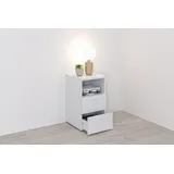 FMD Nachtschrank Suva 35 x 40 x 60 cm Weiß