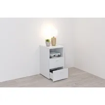 FMD Nachtschrank Suva 35 x 40 x 60 cm Weiß