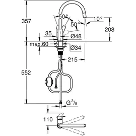 Grohe StartEdge Einhand-Spültischbatterie 1/2"