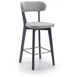 aea Barhocker mit grauem Stoffbezug  grau