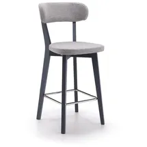 aea Barhocker mit grauem Stoffbezug  grau