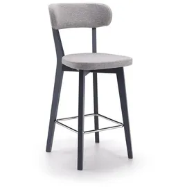 aea Barhocker mit grauem Stoffbezug  grau