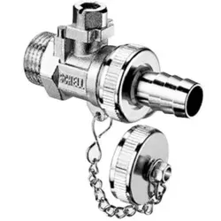 Schell Füll-/Entleerungskugelhahn DN 15xG 1/2 AG, Bet d. Kappe, MS, mvc