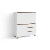 byLIVING Sekretär VALENTIN Breite 120 cm, weiß/Artisan Eiche Eiche-Optik