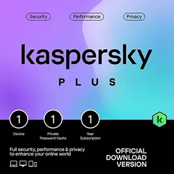 Kaspersky Plus 2025 - 1 Gerät - 1 Jahr - Italien - Nachfolger von Kaspersky Internet Security